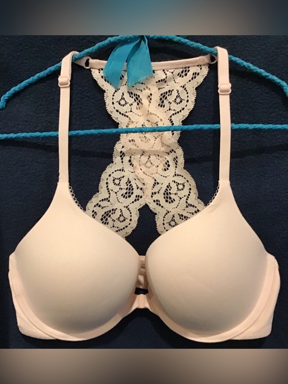 Victoria’s Secret Racerback Perfect Shape bra in baby pink